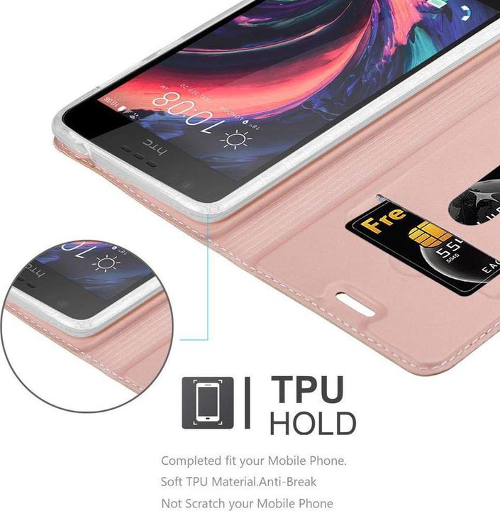 Produktbild Cadorabo Book Classy Style Cover (HTC Desire 10 Lifestyle, HTC Desire 825)