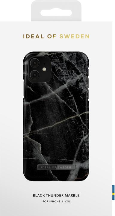 Actual product image iDeal Of Sweden Designer Hard Cover Black Thunder Marble (Apple iPhone 11)