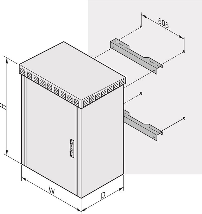 Schroff Outdoor-Schrank