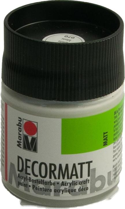 Produktbild Marabu Decormatt Acryl (Weiss, 50 ml)
