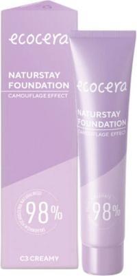 Actual product image Ecocera Naturstay Foundation Natural Foundation C3 30Ml