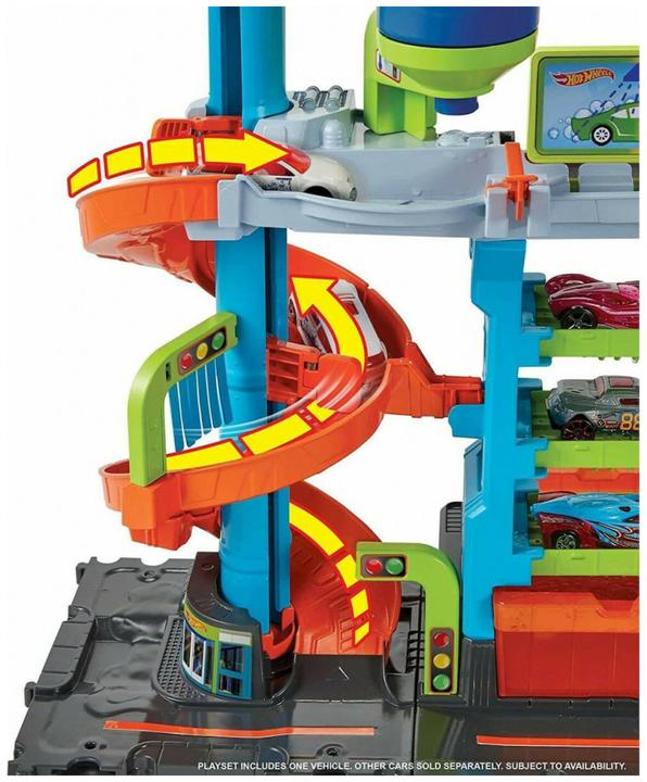Actual product image Hot Wheels HW City Mega Tower Car Wash