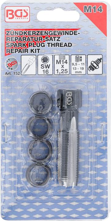Actual product image BGS Repair kit for spark plug threads