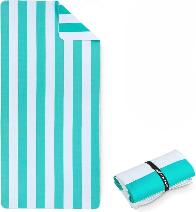 Actual product image Fit-Flip Strandtuch XXL Mikrofaser schnelltrocknendes Badetuch 200x90cm (200 x 90 cm)