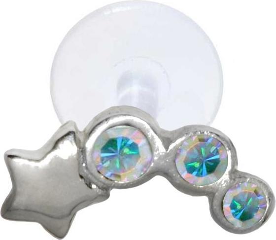 Immagine prodotto Bijouteria Piercing orecchio (Bioplastica, Vetro (di orologio), Argento 925)