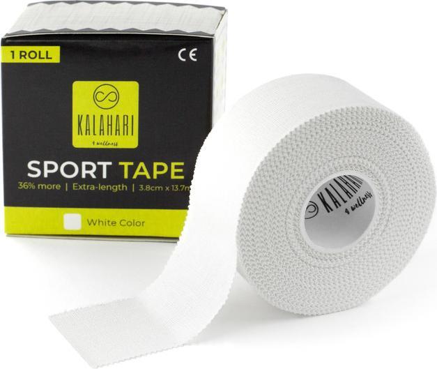 Kalahari 4 Wellness Sporttape 1 Rolle extra Lang - 3,8 cm x 13,7 m - Weiss (13.70 m)