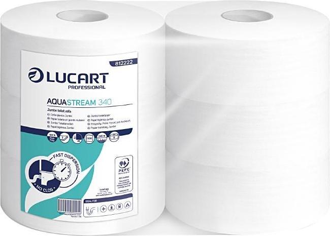 Produktbild Lucart Toilettenpapier Jumbo Aquastre (1300 x)