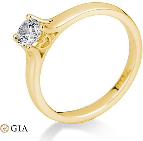 Actual product image Breuning 4 prong set from 0.40 ct. (54, 750/18 K Gold)