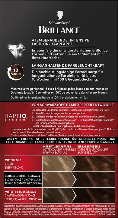 Produktbild Schwarzkopf Brillance Intensiv-Color-Creme (Braun)