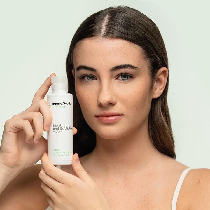 Immagine prodotto InnovaGoods Tonico viso idratante con effetto esfoliante CBD Zenfresh 150 ml (Esfoliazione, 150 ml)