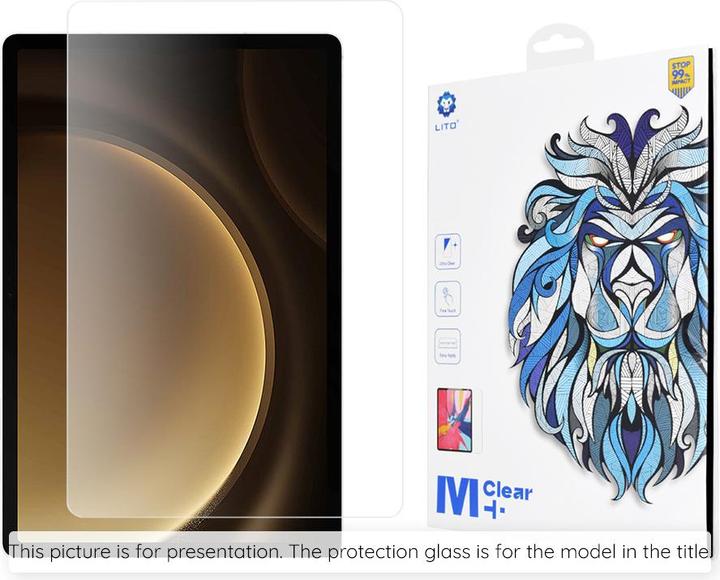 Actual product image Lito - 2.5D Classic Glass - Samsung Galaxy Tab S9 Ultra / S10 Ultra - Clear (Galaxy Tab S9 Ultra, Galaxy Tab S10 Ultra)