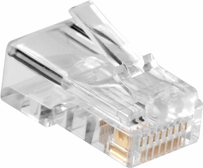 Modular CAT5E RJ-45 Connector (10 pieces), Zip Bag (Network cable plug)