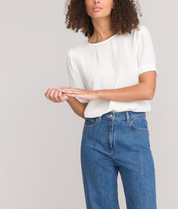 Produktbild La Redoute Collections Bluse mit rundem Ausschnitt (50)