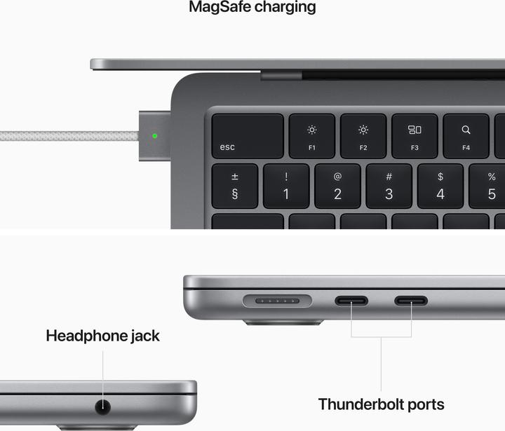 Produktbild Apple MacBook Air – 2022 (13.60", M2, 16 GB, 1000 GB, CH)