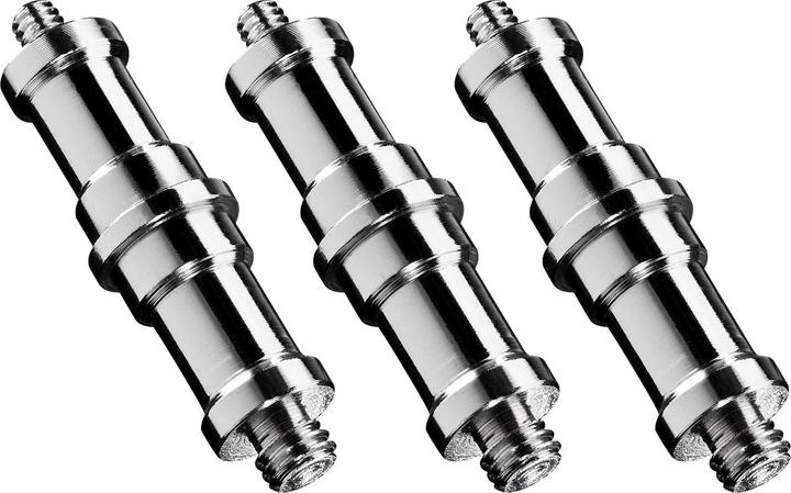 Actual product image Walimex Set 3x Spigot Gewinde Adapter 3/8" 1/4" Fotografie Kamera Zubehör Stativ (Stand adapter)