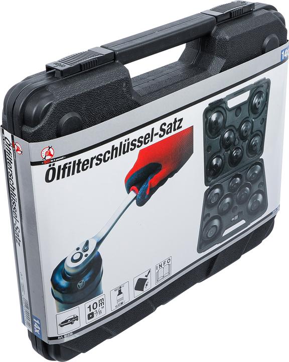 Image du produit BGS Jeu de clés pour bouchon de filtre à huile 10 mm (3/8") Drive 14 pcs.
