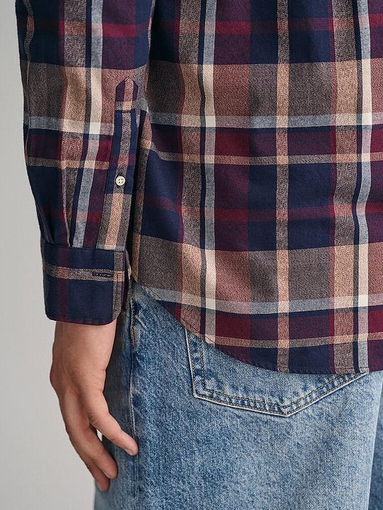 Produktbild GANT Check Shirt Long Sleeve Plumped Red (L)