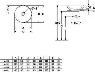 Produktbild Villeroy & Boch V&B Aufsatzwaschtisch LOOP & FRIENDS mit ÜL d= 420mm we (420 mm, 420 mm)