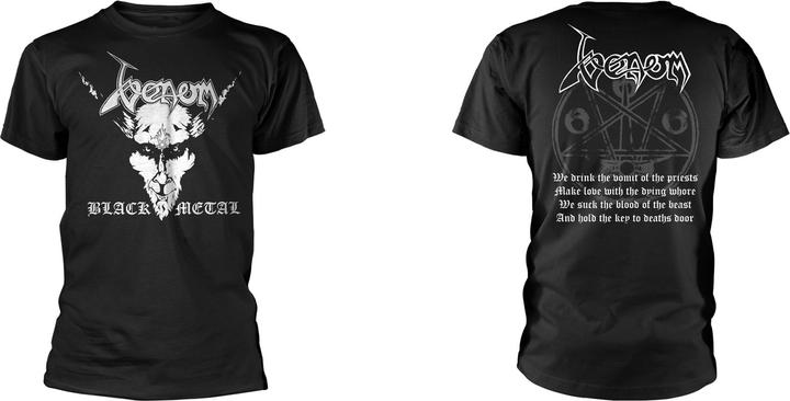 Venom Black Metal White Print