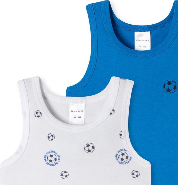 Produktbild Schiesser 6er Pack Kids Boys Feinripp Organic Cotton Unterhemd (92)