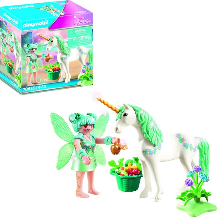 Produktbild Playmobil Einhorn mit Fütter-Fee (70655)