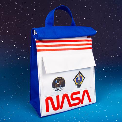 Actual product image Fizz Creations NASA sac en toile lunch logo