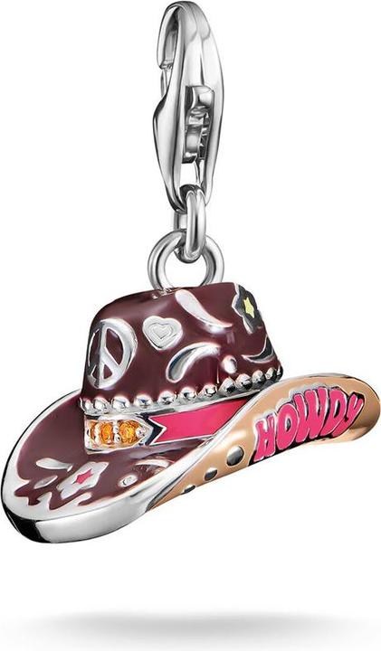 Produktbild Thomas Sabo Charm-Anhänger Cowboy Hut Silber (Silber 925, Emaille)