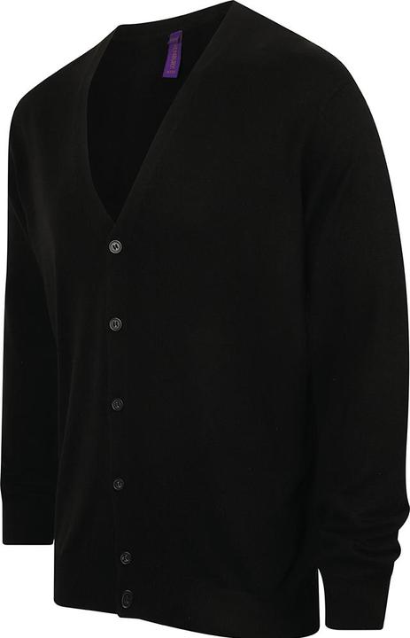 Image du produit Henbury Cardigan en maille fine avec encolure en V (XXL)