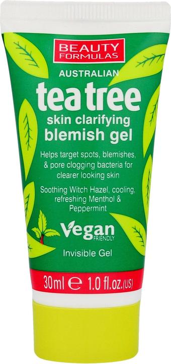 Produktbild Beauty Formulas Tea Tree Skin Clarifyingemish Gel - PleÅ¥ovÃ½ protizÃ¡nÄ›tlivÃ½ gel (30 ml)