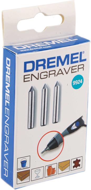 Actual product image Dremel Carbide engraving tips (3 pieces)