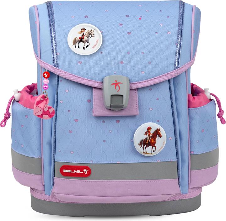 Immagine prodotto Belmil Classy Plus Schulranzen Set 5teilig mit Brustgurt Lavende (19 l)