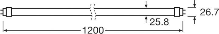 Actual product image Osram Led Tube (G13, 15 W, 1620 lm, 1 x, G)