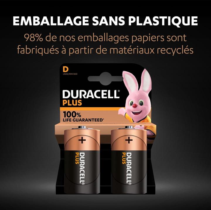 Produktbild Duracell Plus (2 Stk., D, 15000 mAh)
