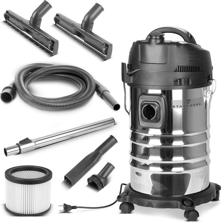 Produktbild Stahlwerk Staubsauger VC-1635 ST mit 1.600 W Leistung und 35 l Edelstahlbehälter (Nass-Trockensauger)