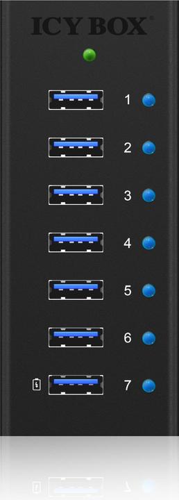 Actual product image Icy Box Ib-Ac618 (USB-B, 7 Ports)