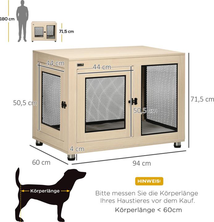 Immagine prodotto PawHut Gabbia per cani (Cuccia per cani)
