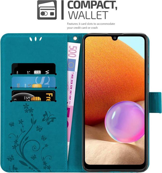 Actual product image Cadorabo Flower Book Cover (Samsung Galaxy A32)