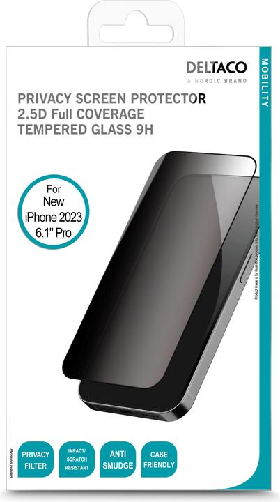 Produktbild Deltaco Ekrano apsauga iPhone 15 Pro / 1902456 (1 Stück, Apple iPhone 15 Pro)
