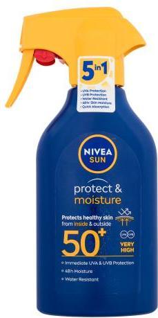 NIVEA Sun Protect & Moisture (Sonnenlotion, SPF 50+, 270 ml)