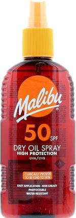 Produktbild Malibu Sun SPF 50 Non-Greasy Dry Oil Spray for Tanning High Protection Water Resistant 200ml (Sonnenspray, SPF 50, 200 ml)