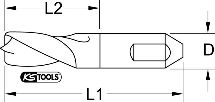 Actual product image KS Tools HSS-G Twist Drill (8.7 millimetres)