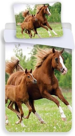Actual product image Tinisu Pony bed linen sweet horses - soft cotton - pillow and blanket