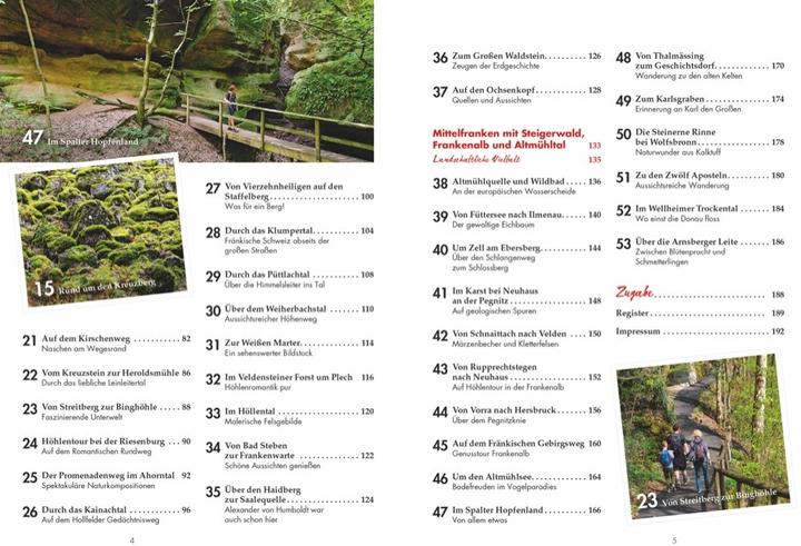 Nährwerte und Zutaten Das Wanderbuch Franken (Deutsch, Tassilo Wengel, Lisa Bahnmüller, Wilfried Bahnmüller, 2020)