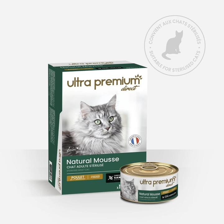 Ultra Premium Direct Natural Mousse (Senior, Adult, Welpe + Kitten, 12 Stk., 85 g)