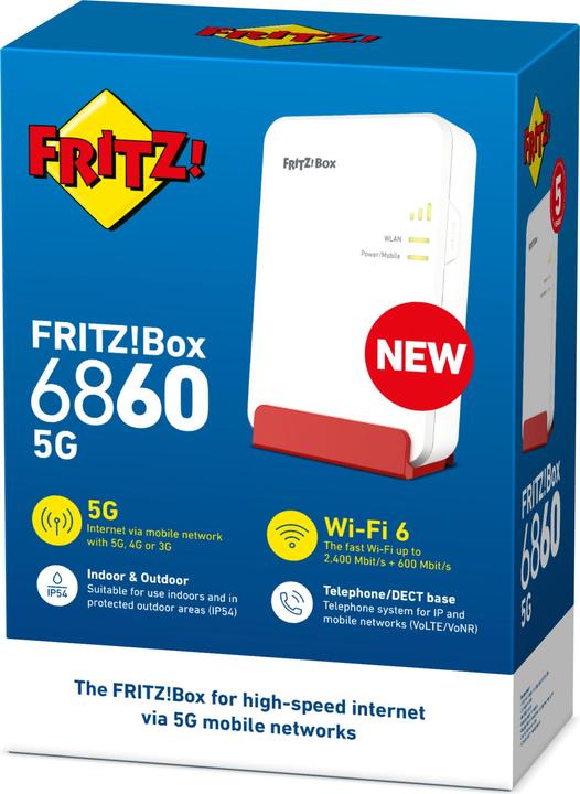 Actual product image AVM FRITZ!Box 6860 5G Edition International