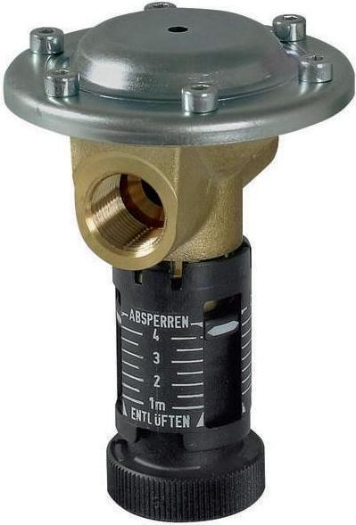 Afriso Diaphragm anti-siphon valve MAV, 3/8", for oil-carrying pipework (1 m)
