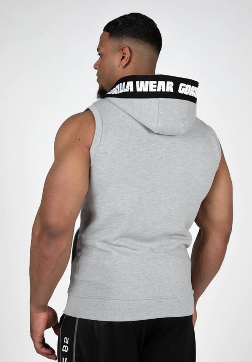 Immagine prodotto Gorilla Wear Canotta con cappuccio Milwaukee Zip - Grigio (L)