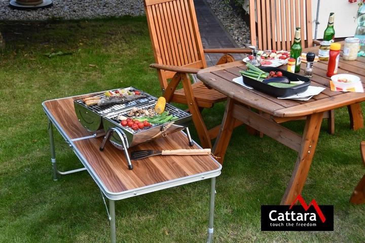Produktbild Cattara Holzkohlegrill DOUBLE 2x 38cm Travel