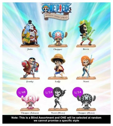 Actual product image Mighty Jaxx One Piece Freeny's Hidden Dissectibles Series 2 - 1 Collectible Figure 10cm in Blind Box