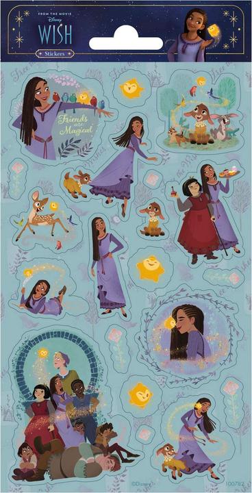 Image du produit Totum Feuille d'autocollants Glitter Disney Wish